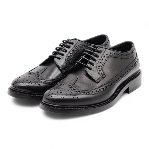 Burberry Leather Wingtip Brogues Shoes Black 40