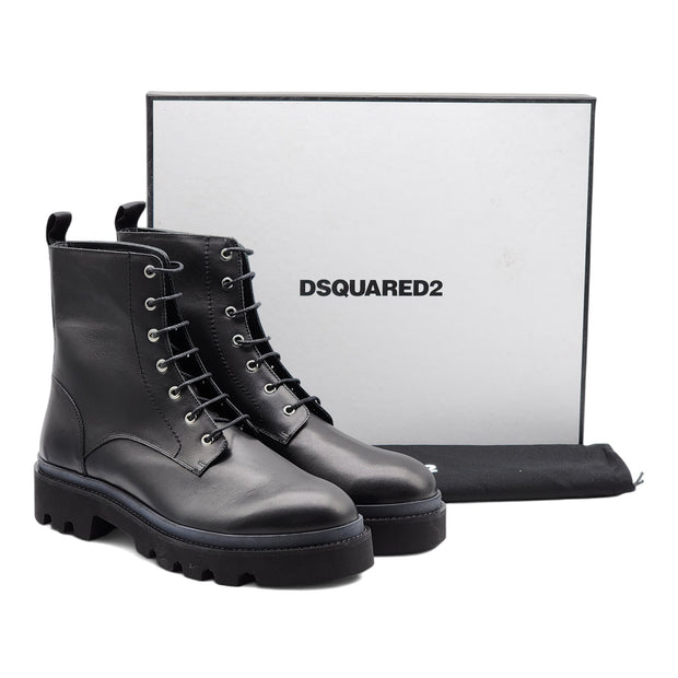 Dsquared2 Logo Combat Boots Black 45