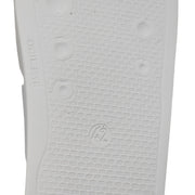 Philipp Plein Flat Gummy Gothic Plein Studded Slides in White 42