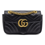 Gucci GG Marmont Mini Shoulder Bag in Black