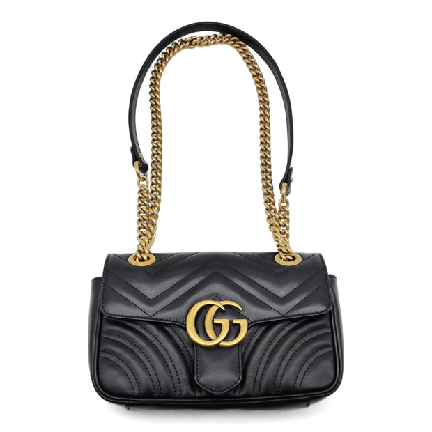 Gucci GG Marmont Mini Shoulder Bag in Black