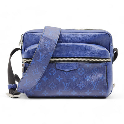 Louis Vuitton Taiga Monogram Outdoor Messenger in Cobalt Blue