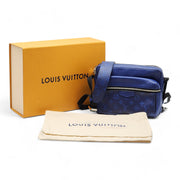 Louis Vuitton Taiga Monogram Outdoor Messenger in Cobalt Blue