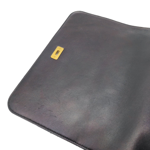 Versace Medusa Matelasse Quilted Leather Chain Shoulder Bag in Black