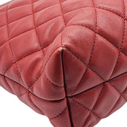 Chanel Urban Delight Quilted Leather Chain Tote in Red