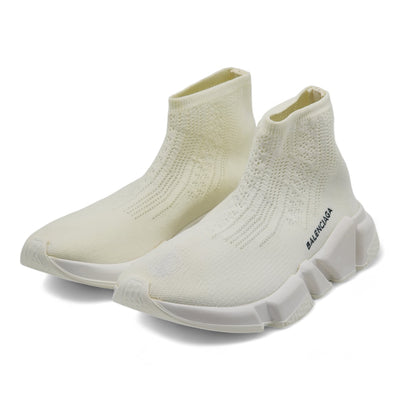 Balenciaga Knit Fabric Speed Trainer Sneakers in White (37)