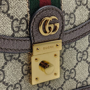 Gucci Ophidia GG Supreme Shoulder Bag in Beige Ebony