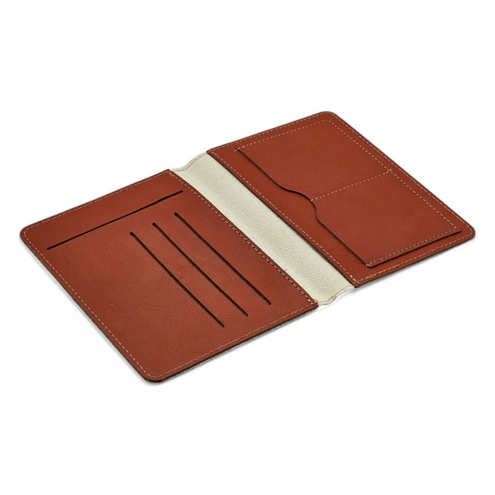 Upcycled Bifold Wallet and Passport Holder - Goyard Monogram Canvas - Yellow