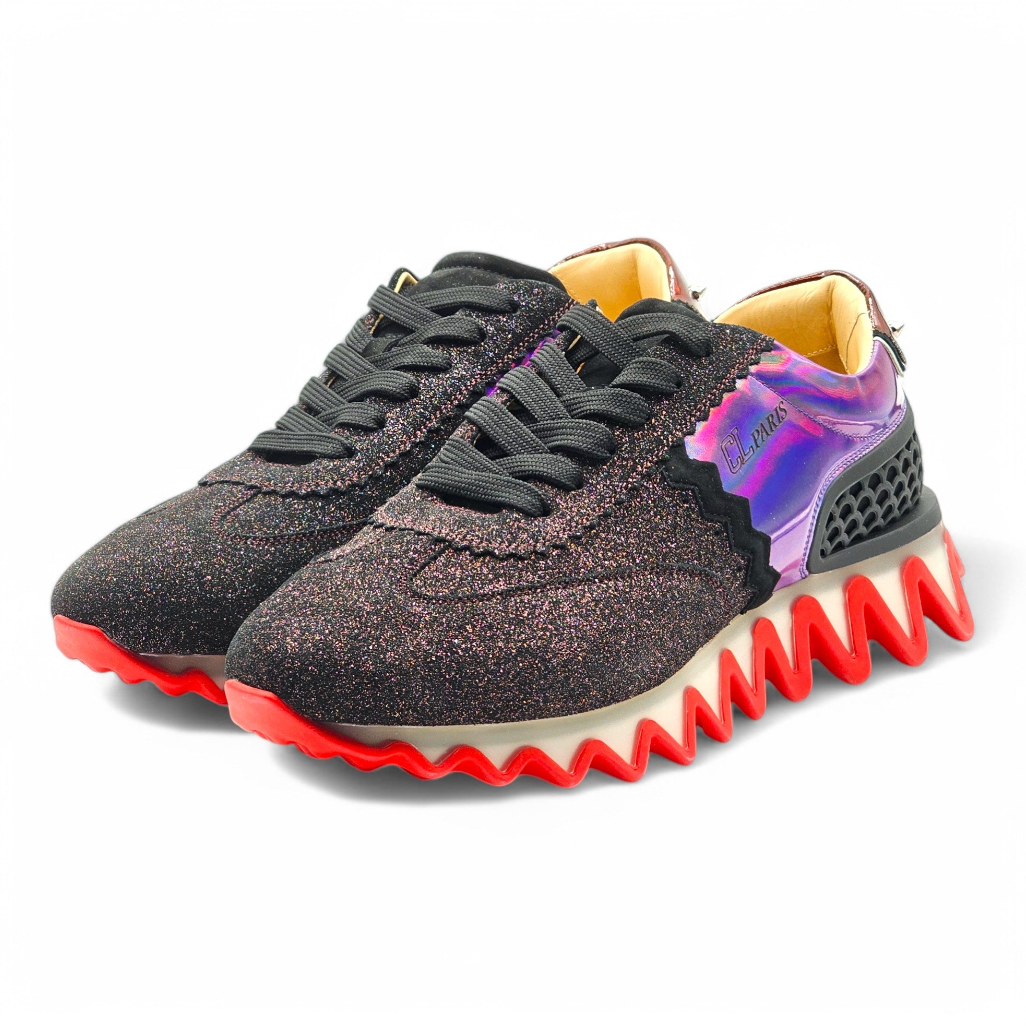 スニーカー Christian Louboutin Loubishark Glitter Iridescent- EU 42.5 Christian Louboutin Loubishark Glitter Iridescent Sneakers