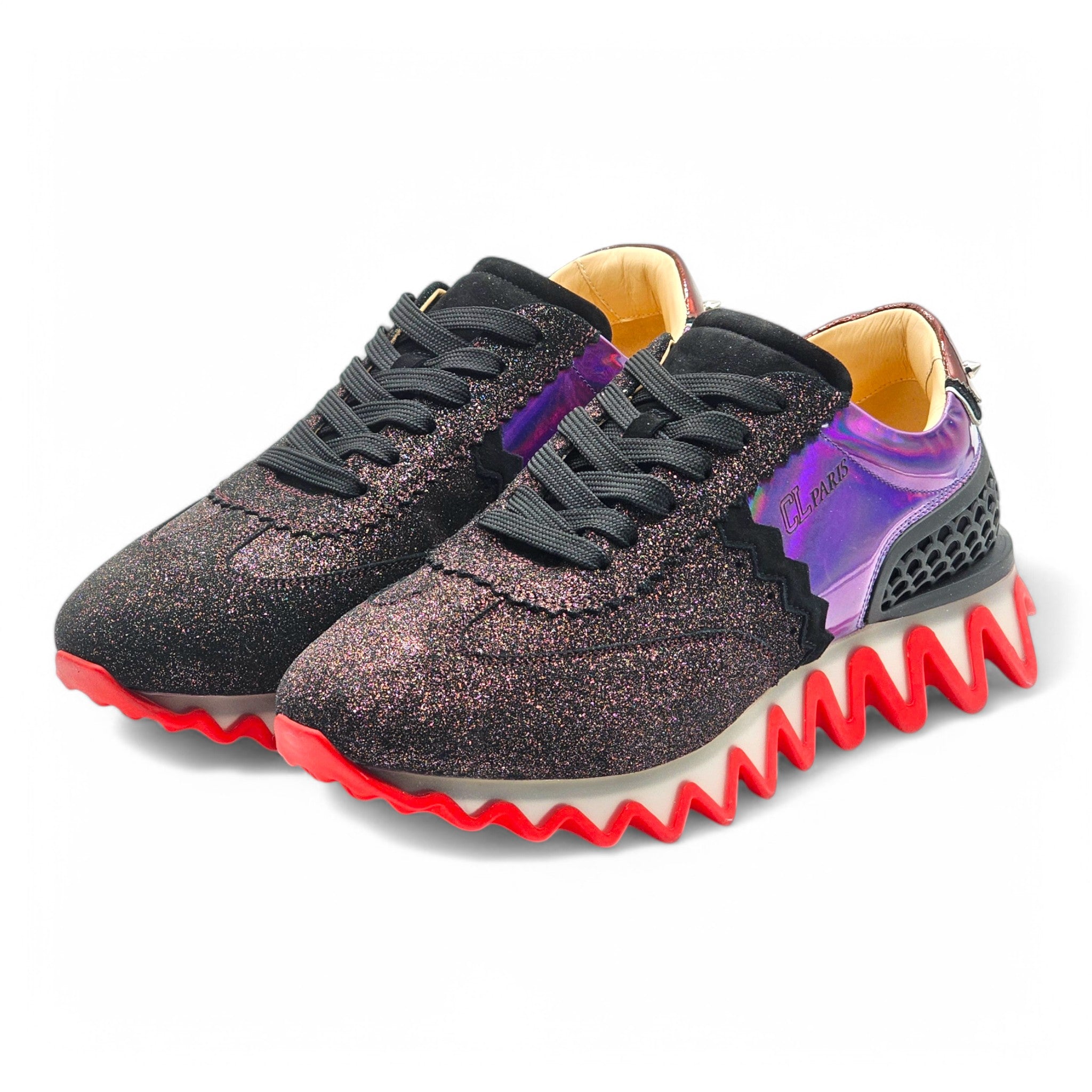 スニーカー Christian Louboutin Loubishark Glitter Iridescent- EU 43 Christian Louboutin Loubishark Glitter Iridescent Sneakers