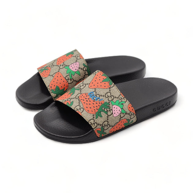 Gucci Strawberry Slides MAC AND LOU