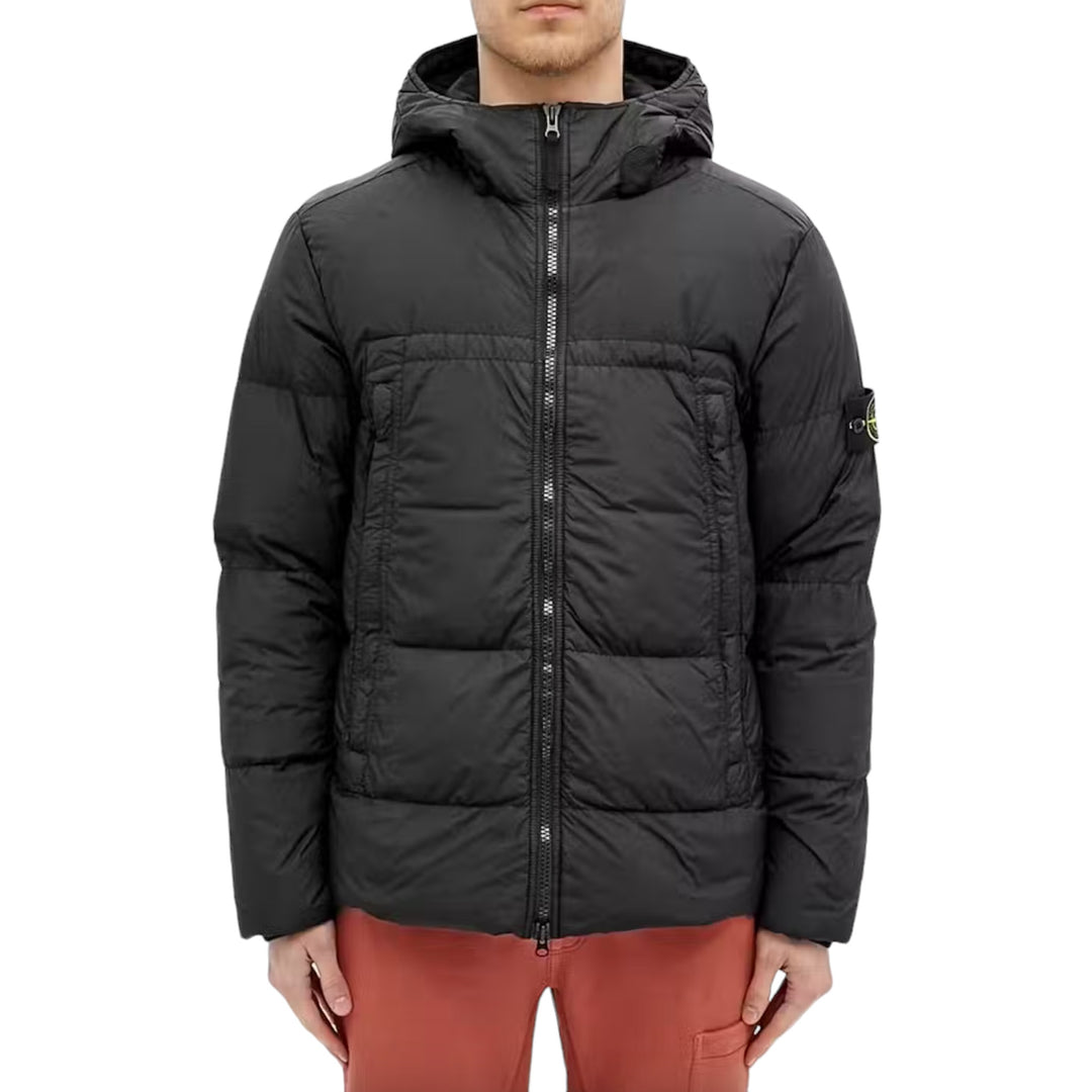 Stone Island Crinkle Reps Down Jacket ‘Black’