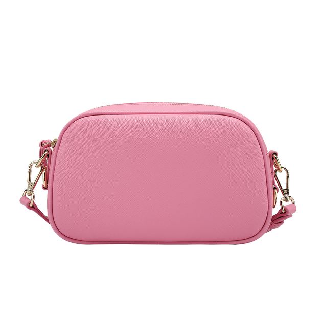 Vegan Leather Camera Bag in Pink MAC&LOU