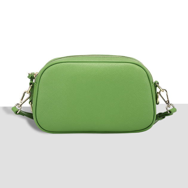 Vegan Leather Camera Bag in Green MAC&LOU