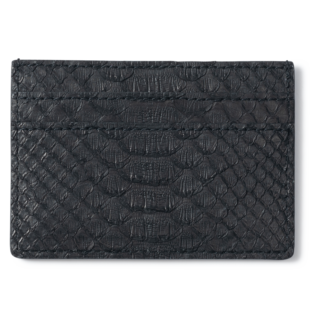 Rockertype Python Skin Cardholder - Black