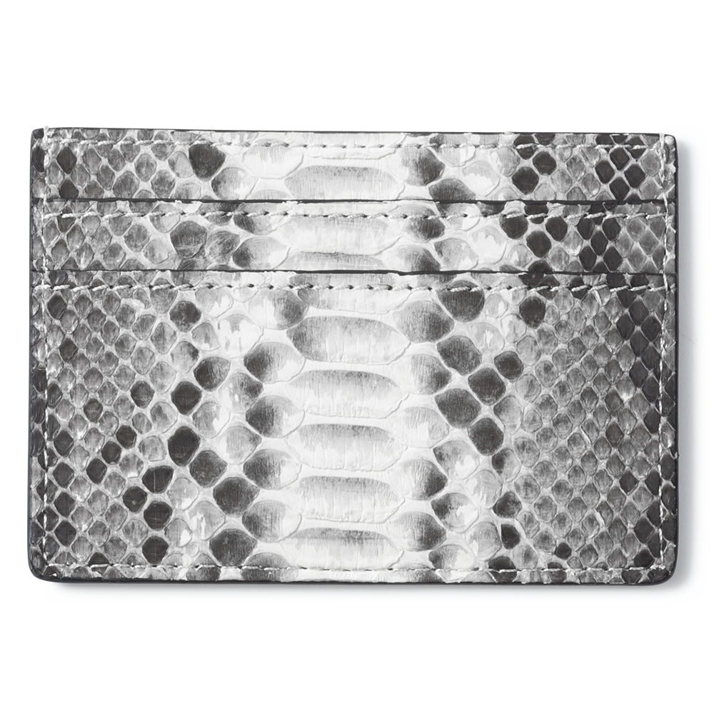 Rockertype Python Skin Cardholder - White