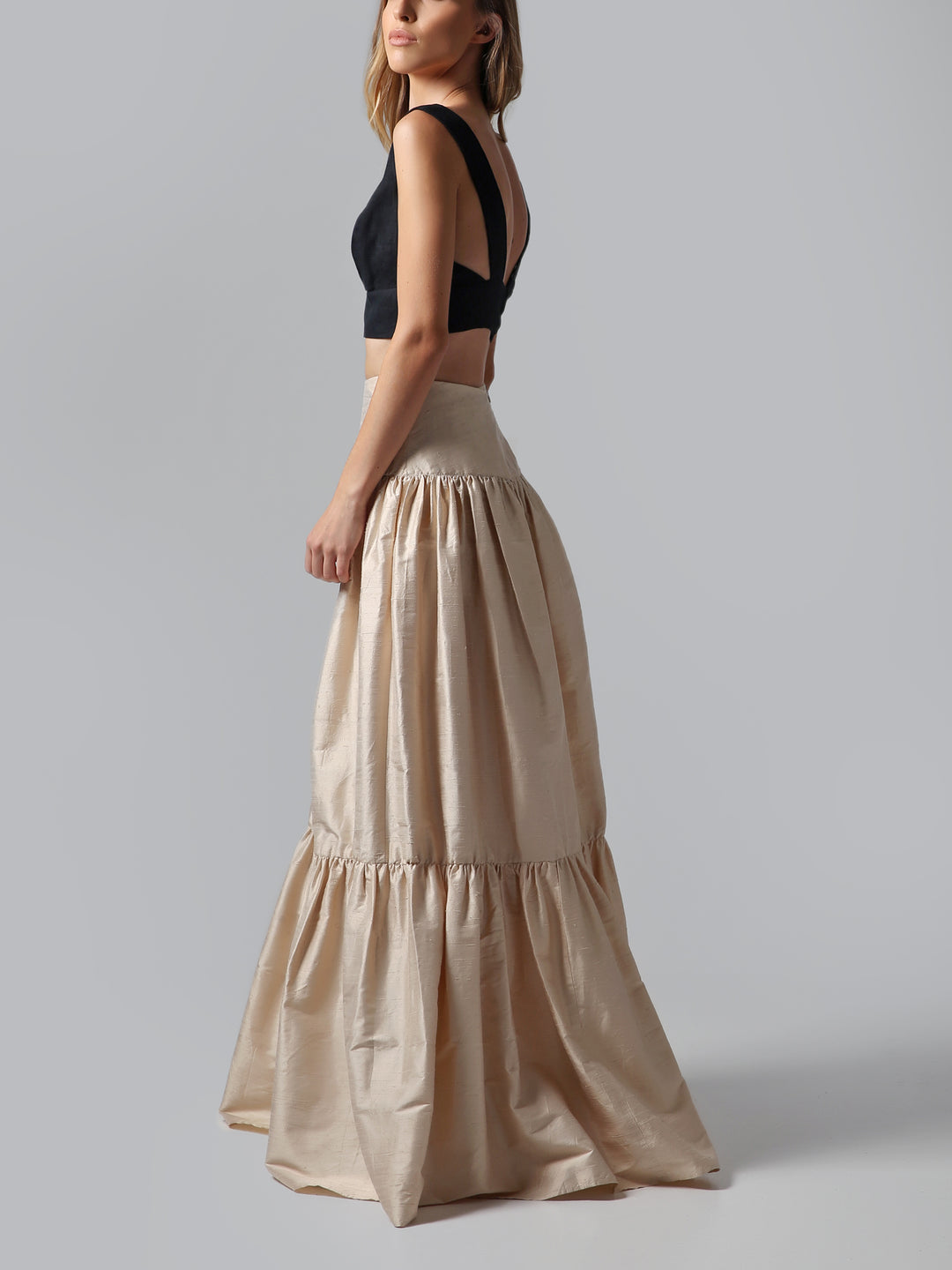 Visaltes Wild Silk Maxi Skirt