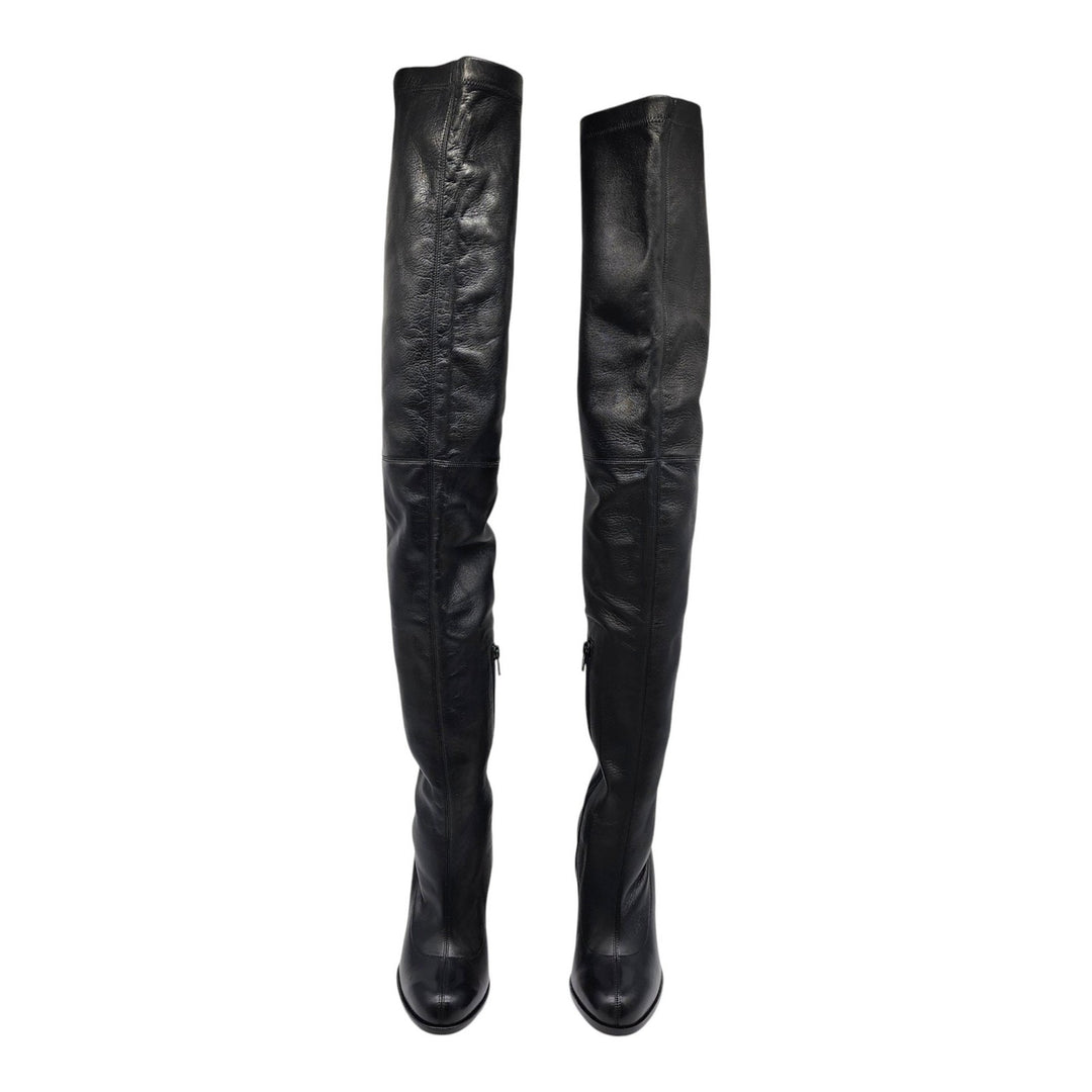 Christian Louboutin Kiss Me Gena Over The Knee Leather Boots EU 37 US 7 $1795