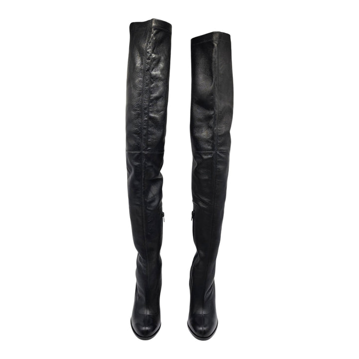 Christian Louboutin Kiss Me Gena Over The Knee Leather Boots EU 37 US 7 $1795