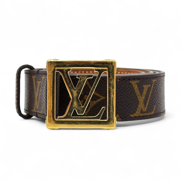 Louis Vuitton LV Cut-Out Buckle M6879 Monogram Leather Belt 95/38