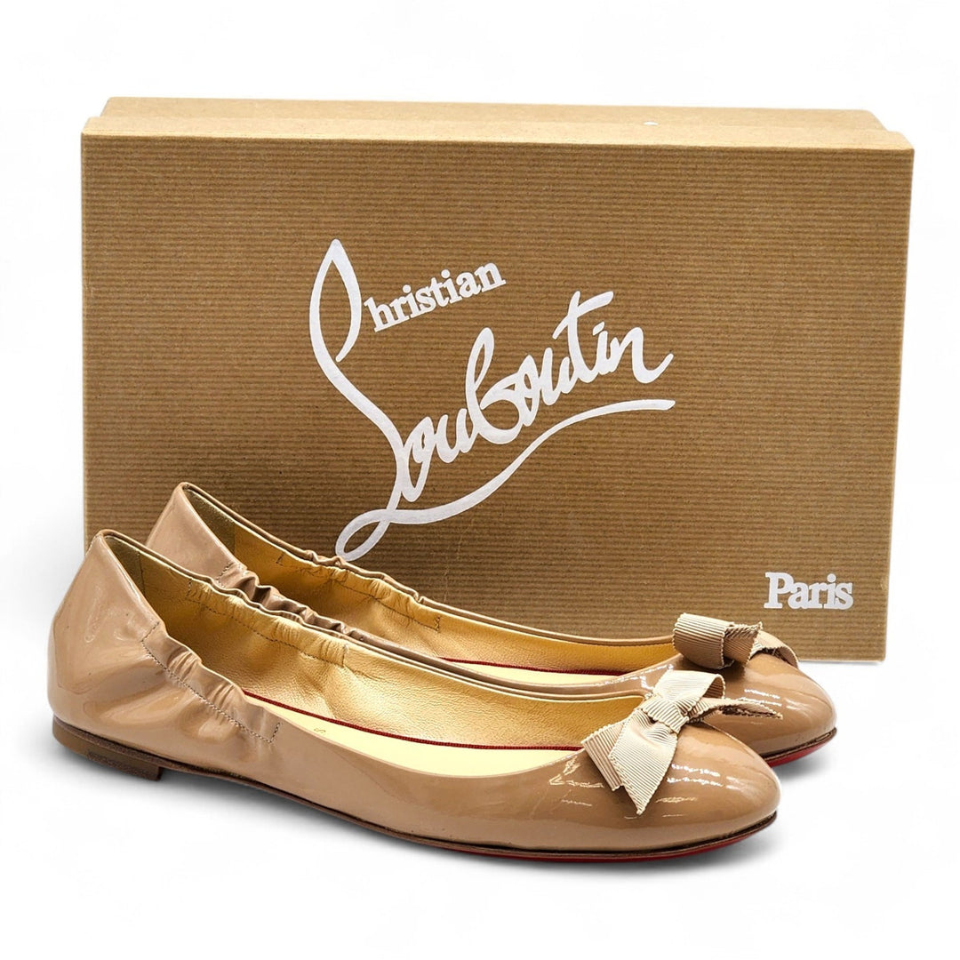 Gloriana Patent Leather Ballet Flats Nude EU 37 US 6.5