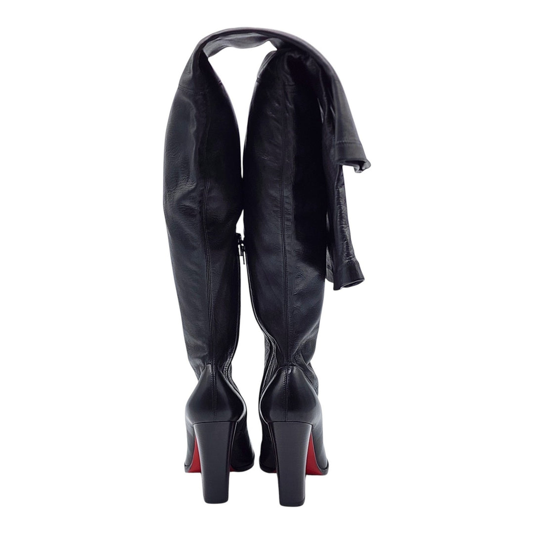 Christian Louboutin Kiss Me Gena Leather Over the Knee Boots EU 37 US 6.5 $1795