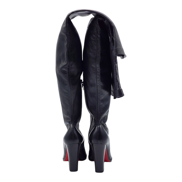 Christian Louboutin Kiss Me Gena Leather Over the Knee Boots EU 37 US 6.5 $1795