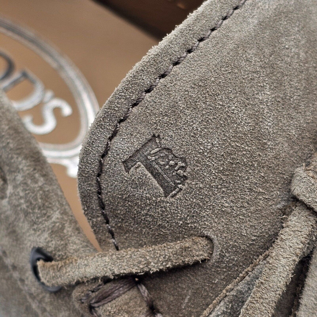 Tod's Driving Shoes City Gommino Suede Loafers Beige US 7 UK 5.5