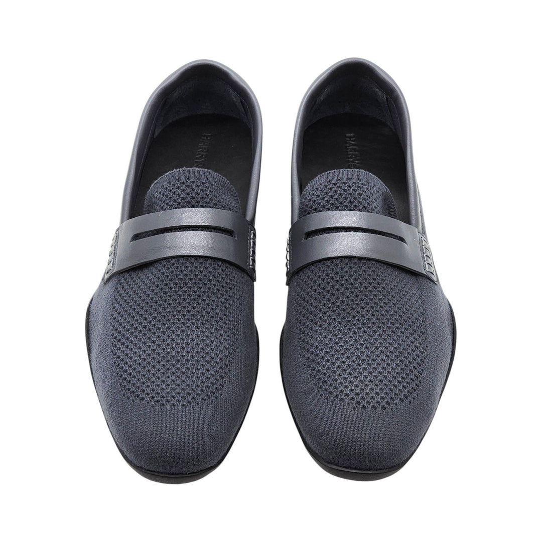 Harrys London Basel Knit Cotton Men's Loafers Gray
