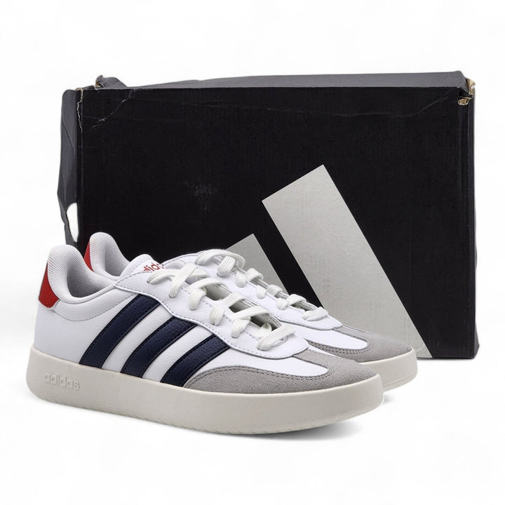 Adidas Barreda IH1228 Men's Leather Tennis Shoes White Navy Gray US 8.5