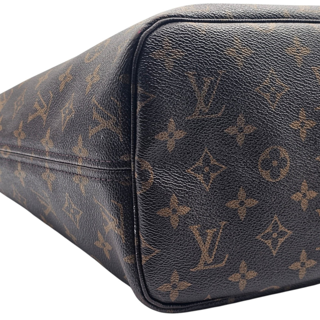 Louis Vuitton Neverfull MM Tote Bag in Brown LV Monogram - NFC Microchipped