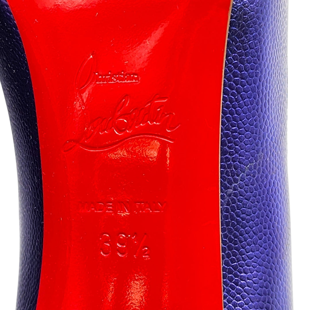 Christian Louboutin Hot Chick Leather Pumps 100 Purple EU 39.5 US 9