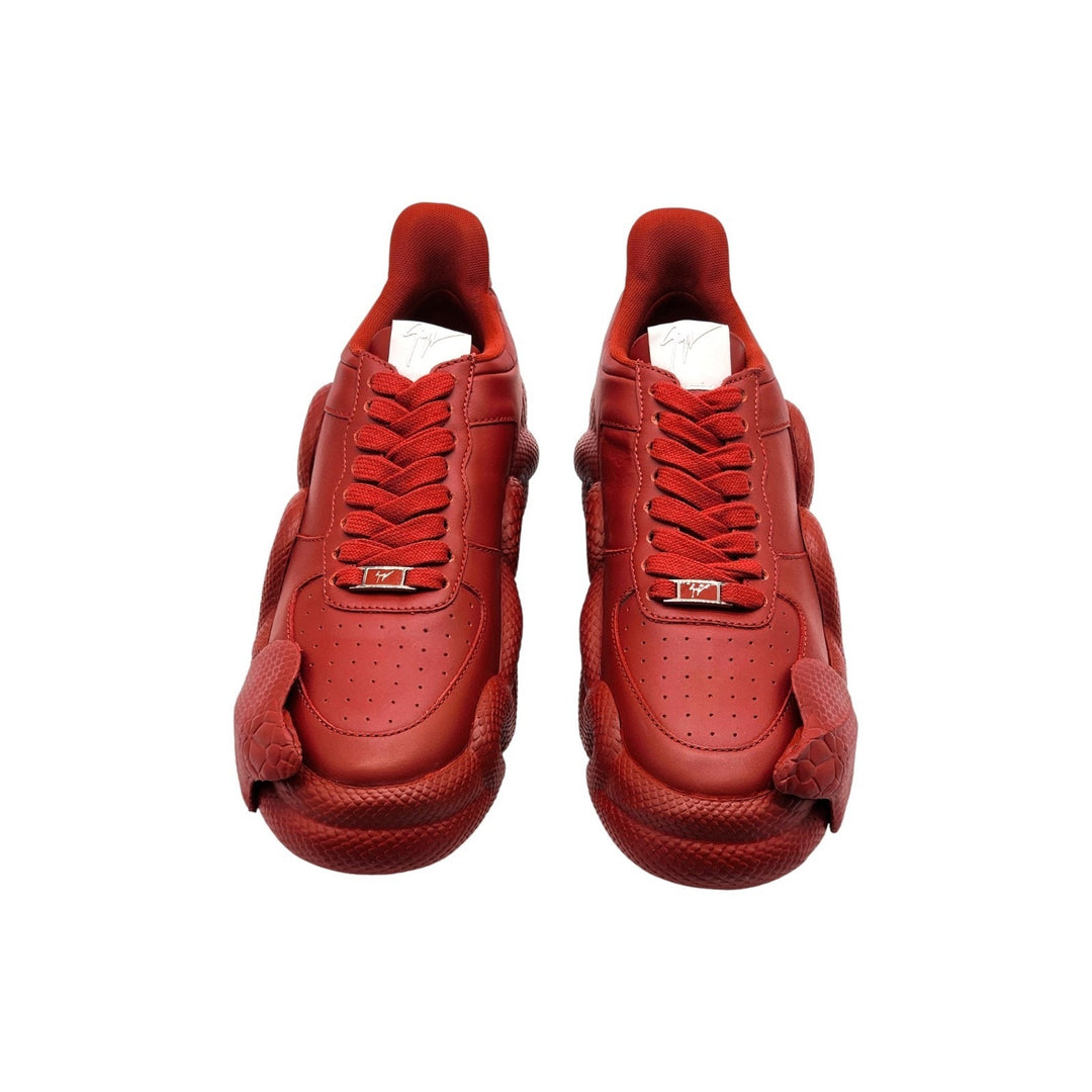 Giuseppe Zanotti x Young Thug Cobras Leather Sneakers Red EU 44 US 11 - NWB $995