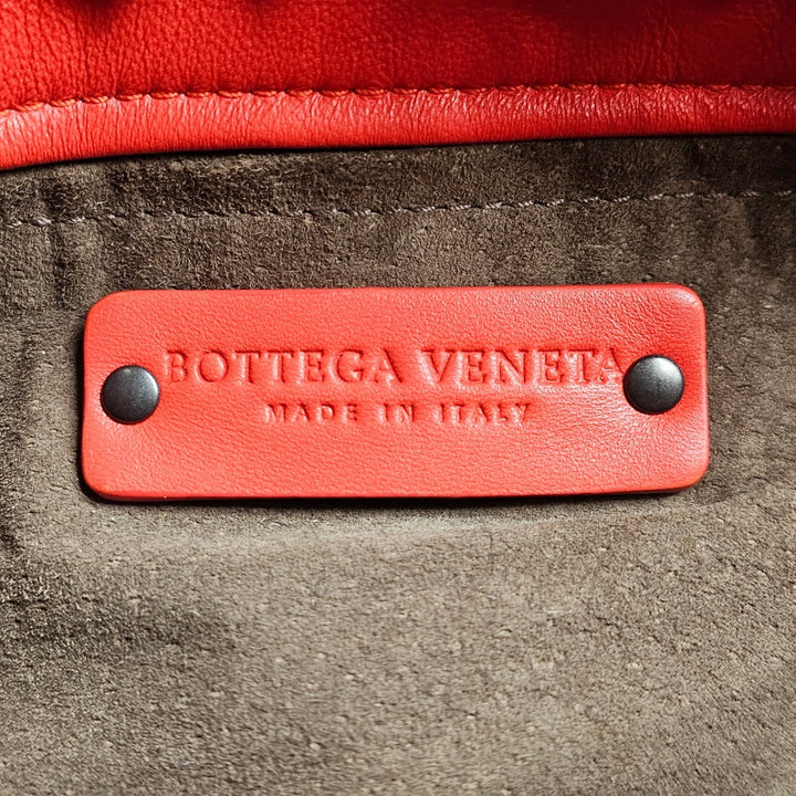 Bottega Veneta Intrecciato Fringe Lido Patchwork Tote in Red Leather