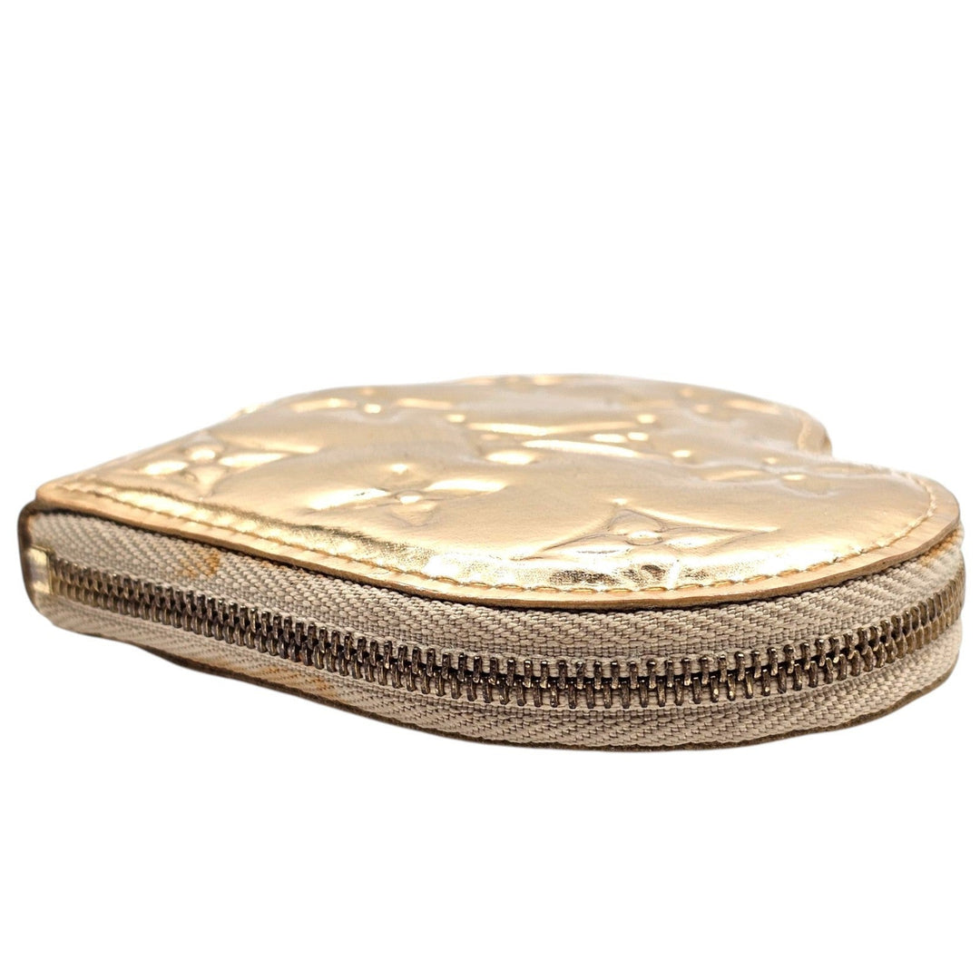 Louis Vuitton Miroir Porte Monnaie Coeur Heart Coin Purse Case Gold M93567