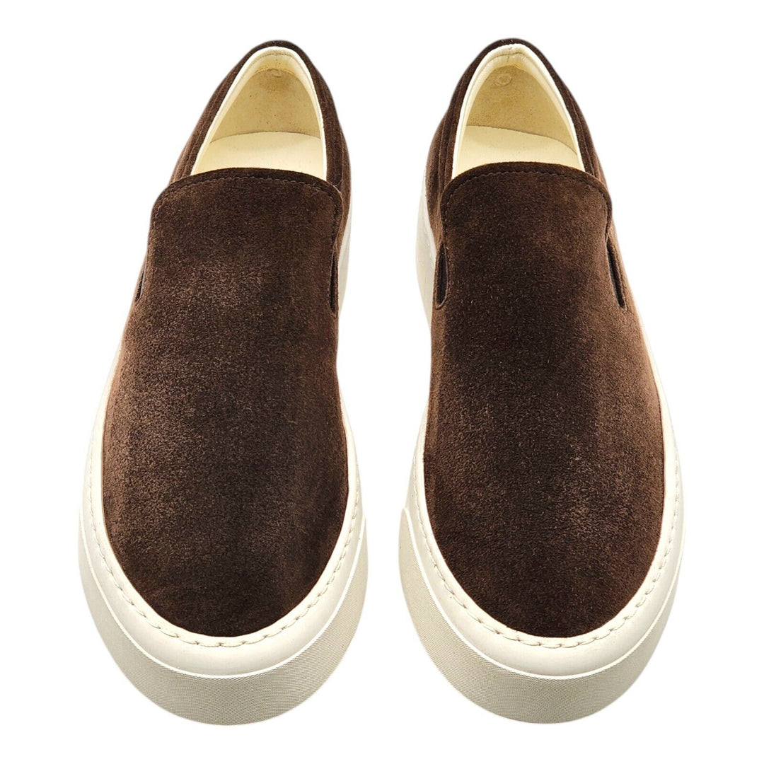 The Row Marie H Suede Slip-On Sneakers in Brown - EU 35.5 / US 5.5 - $810