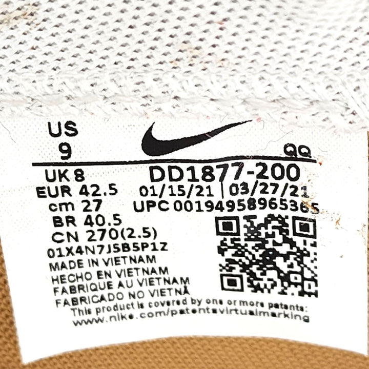 Nike x Sacai Blazer DD1877-200 Low British Tan University Red US 9 - Mint