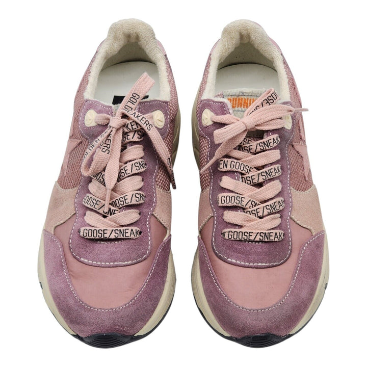 Golden Goose Running Sole Lace-Up Sneakers in Pink 39