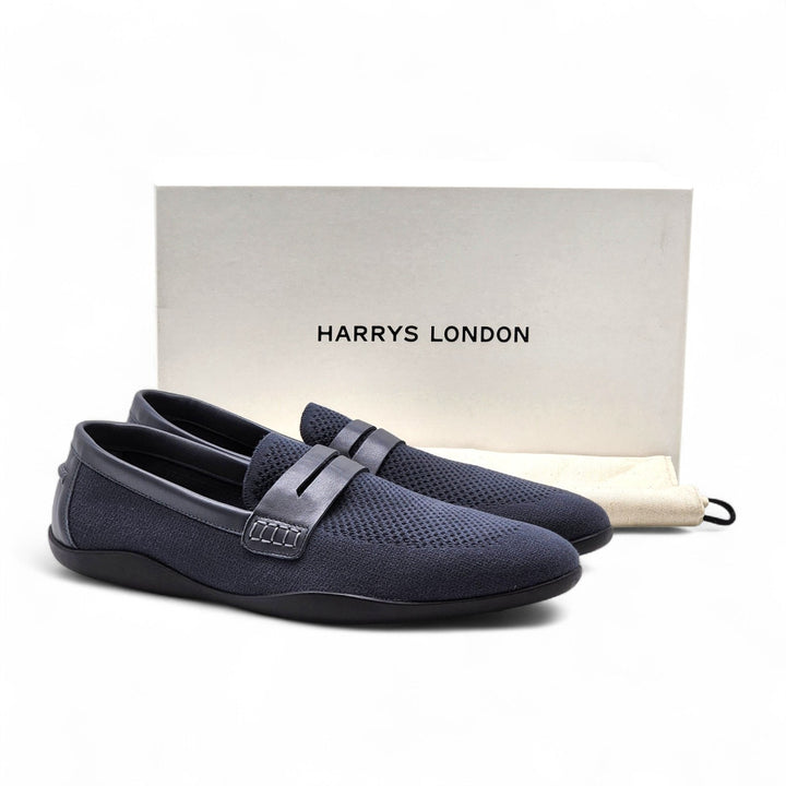 Harrys London Basel Knit Cotton Men's Loafers Gray