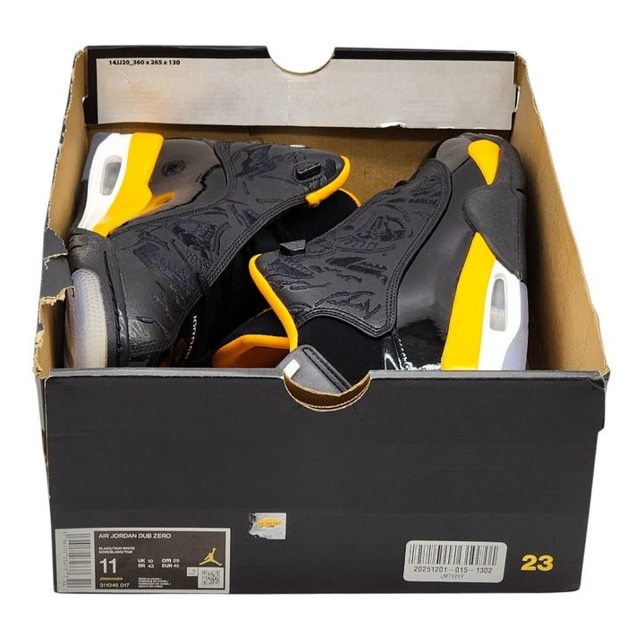 Nike Air Jordan Dub Zero Basketball Sneakers 311046-017 Black Taxi US 11 - NWB