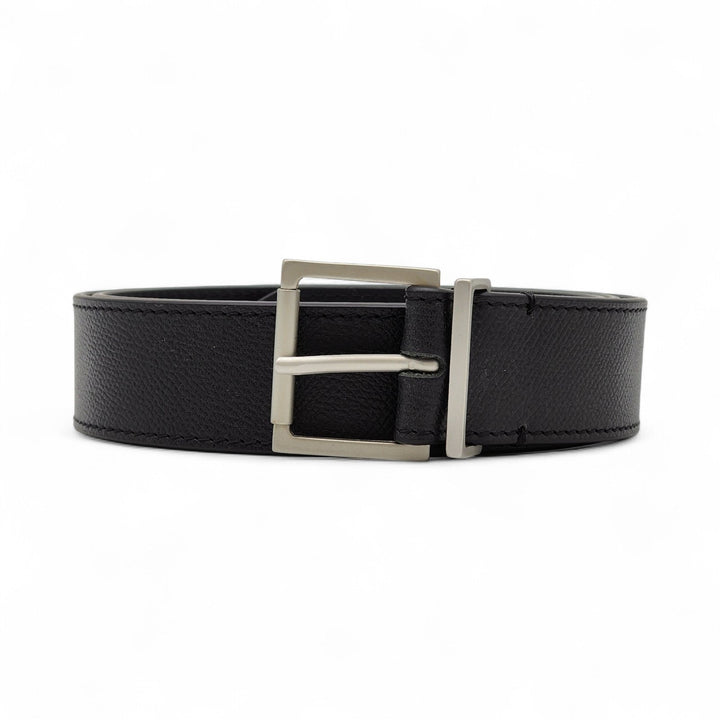 Maison Margiela S35TP0399 Calf Leather Belt For Men Black 90cm - New