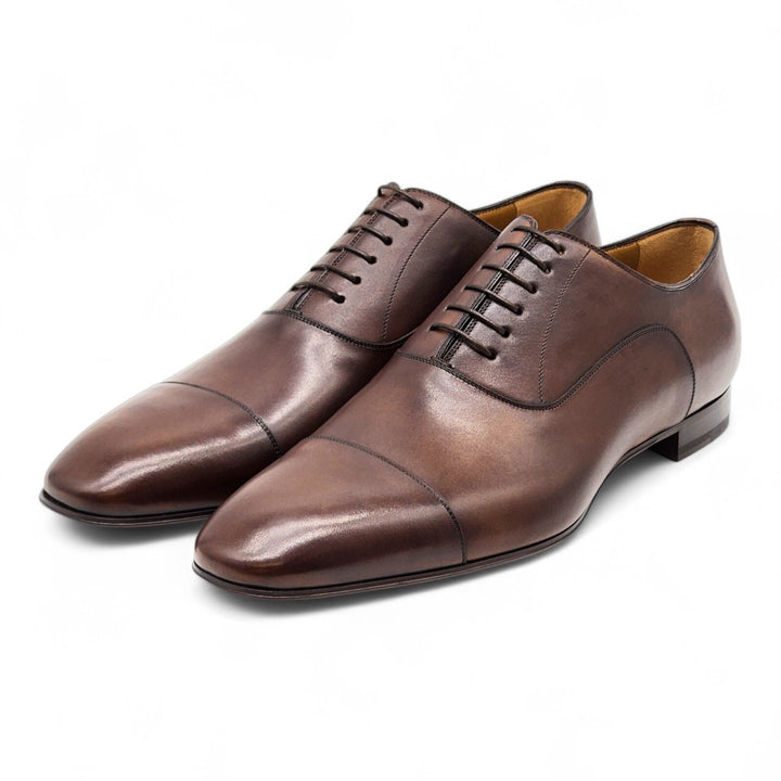 Christian Louboutin Greggo Leather Oxford Shoes in Brown EU 47 US 14