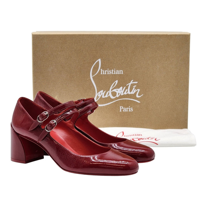 Christian Louboutin Miss Jane Patent Leather Pumps Red EU 36.5 US 6 - New $945
