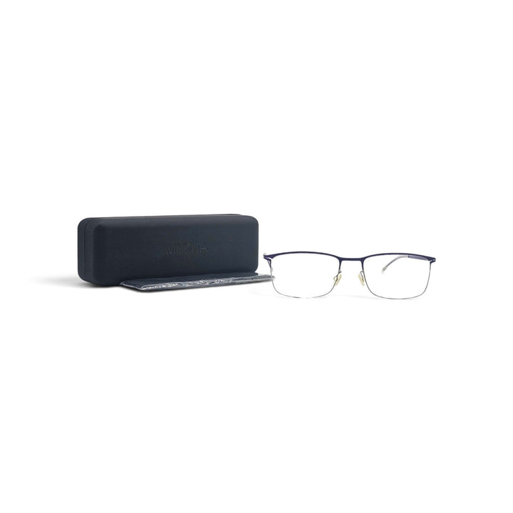 MYKITA LITE ERRKI Eyeglasses Navy Silver 54-17-135 Col 390 - NWB $850