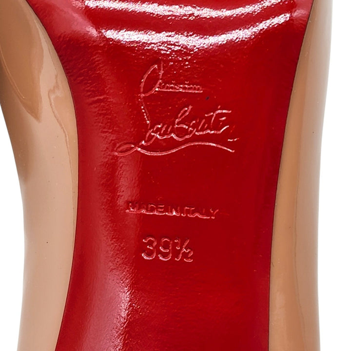 Christian Louboutin Hot Chick Patent Leather Kitten Heel Pumps Blush