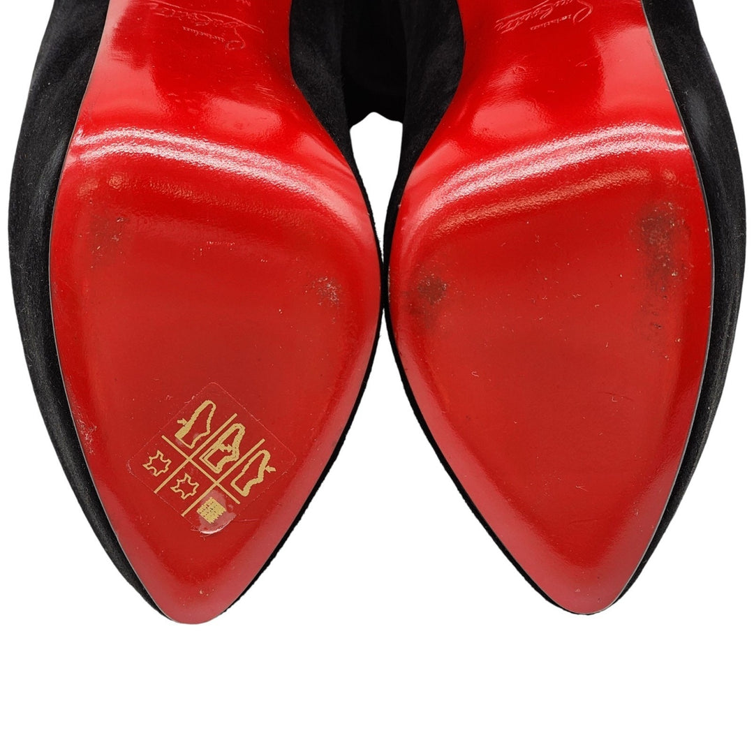 Christian Louboutin Gazolina Over the Knee Platform Suede Boots EU 37 US 6.5