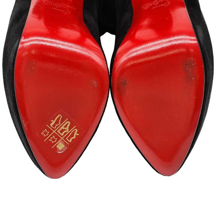 Christian Louboutin Gazolina Over the Knee Platform Suede Boots EU 37 US 6.5