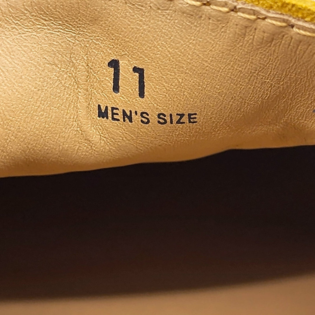 Tod's City Gommino Driving Men's Suede Loafers Yellow UK 11 US 12.5
