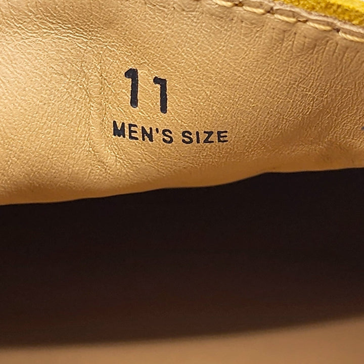 Tod's City Gommino Driving Men's Suede Loafers Yellow UK 11 US 12.5