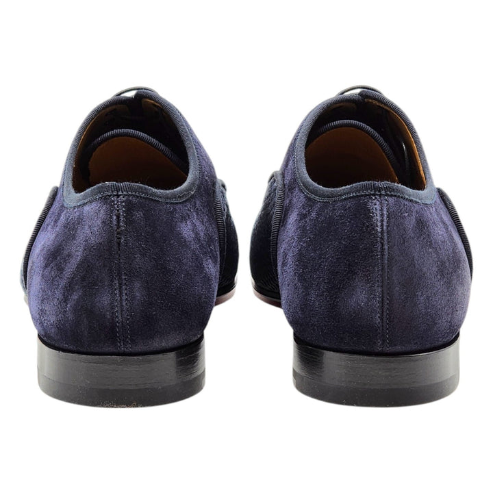 Christian Louboutin Greggo Leather and Suede Oxford Shoes in Blue EU 43 US 10